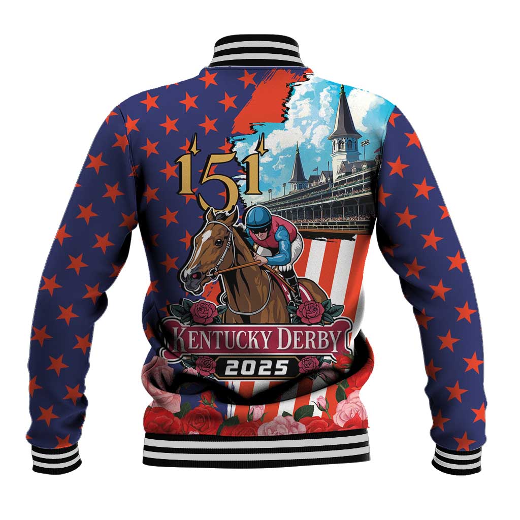 Kentucky Horses Racing 2025 Baseball Jacket Anniversary 151st The Race for the Roses