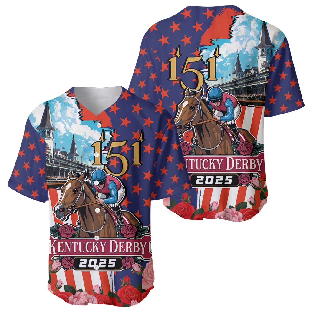 Kentucky Horses Racing 2025 Baseball Jersey Anniversary 151st The Race for the Roses