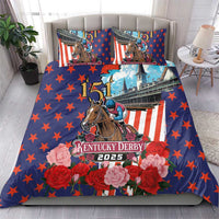 Kentucky Horses Racing 2025 Bedding Set Anniversary 151st The Race for the Roses