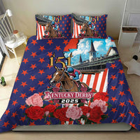 Kentucky Horses Racing 2025 Bedding Set Anniversary 151st The Race for the Roses