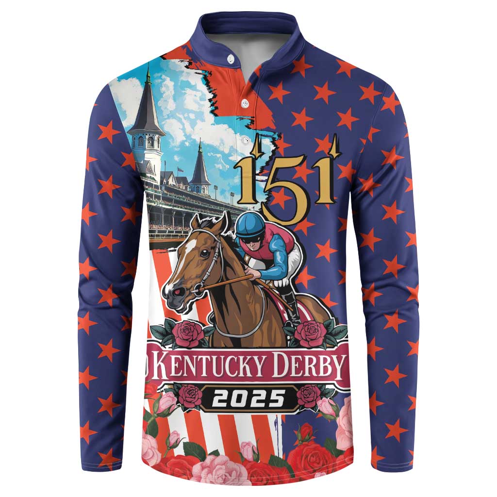 Kentucky Horses Racing 2025 Button Sweatshirt Anniversary 151st The Race for the Roses