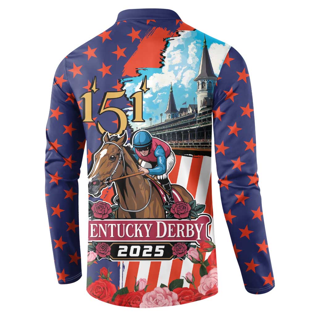 Kentucky Horses Racing 2025 Button Sweatshirt Anniversary 151st The Race for the Roses