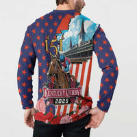 Kentucky Horses Racing 2025 Button Sweatshirt Anniversary 151st The Race for the Roses