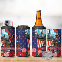 Kentucky Horses Racing 2025 4 in 1 Can Cooler Tumbler Anniversary 151st The Race for the Roses