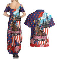 Kentucky Horses Racing 2025 Couples Matching Summer Maxi Dress and Hawaiian Shirt Anniversary 151st The Race for the Roses