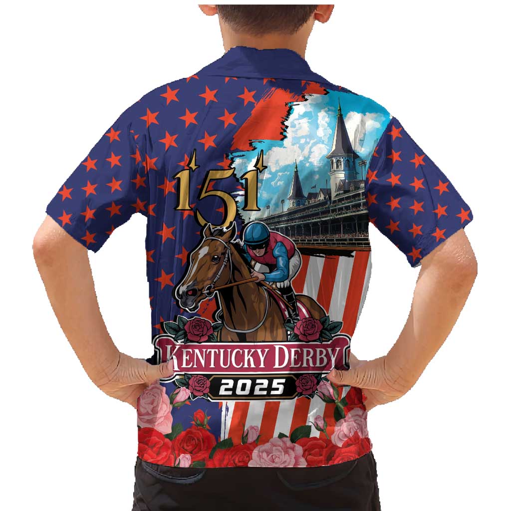 Kentucky Horses Racing 2025 Family Matching Mermaid Dress and Hawaiian Shirt Anniversary 151st The Race for the Roses