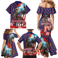 Kentucky Horses Racing 2025 Family Matching Mermaid Dress and Hawaiian Shirt Anniversary 151st The Race for the Roses