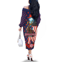 Kentucky Horses Racing 2025 Family Matching Off The Shoulder Long Sleeve Dress and Hawaiian Shirt Anniversary 151st The Race for the Roses