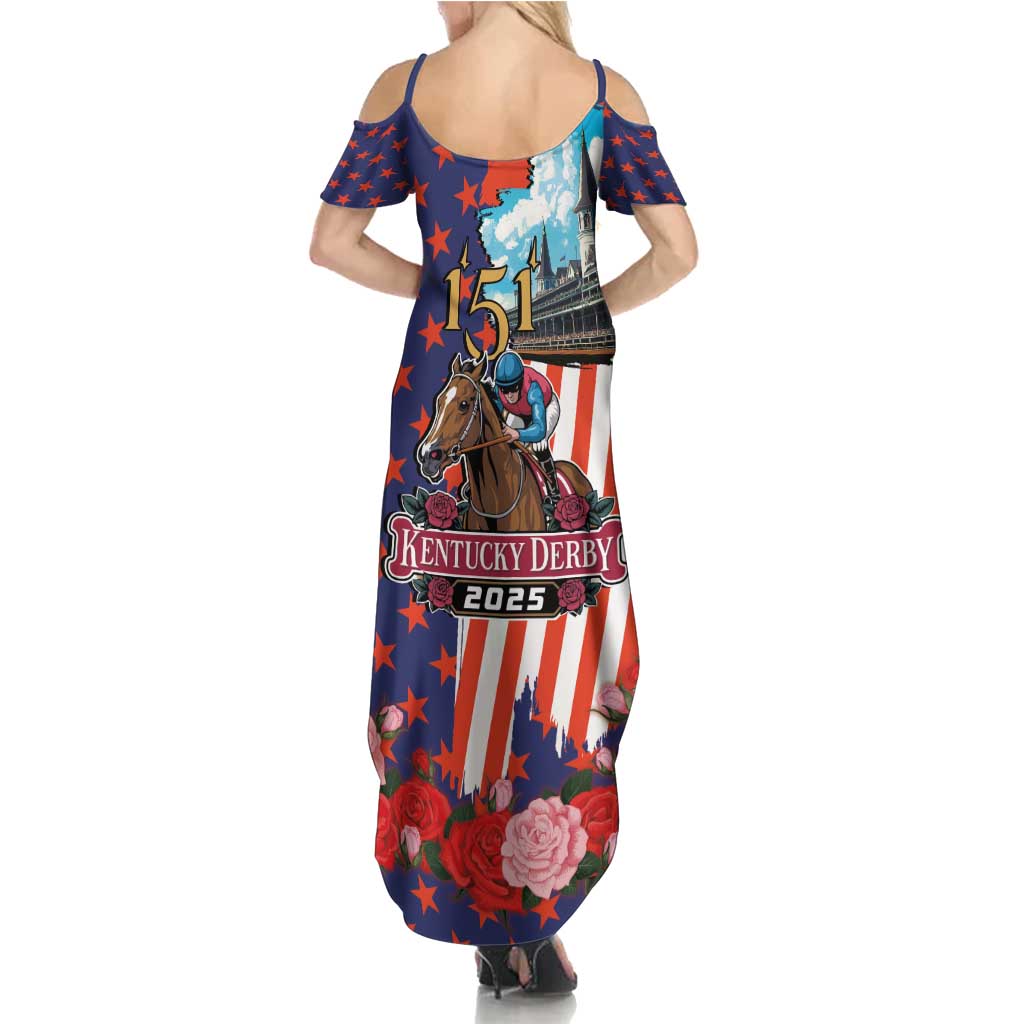 Kentucky Horses Racing 2025 Family Matching Summer Maxi Dress and Hawaiian Shirt Anniversary 151st The Race for the Roses