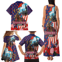 Kentucky Horses Racing 2025 Family Matching Tank Maxi Dress and Hawaiian Shirt Anniversary 151st The Race for the Roses