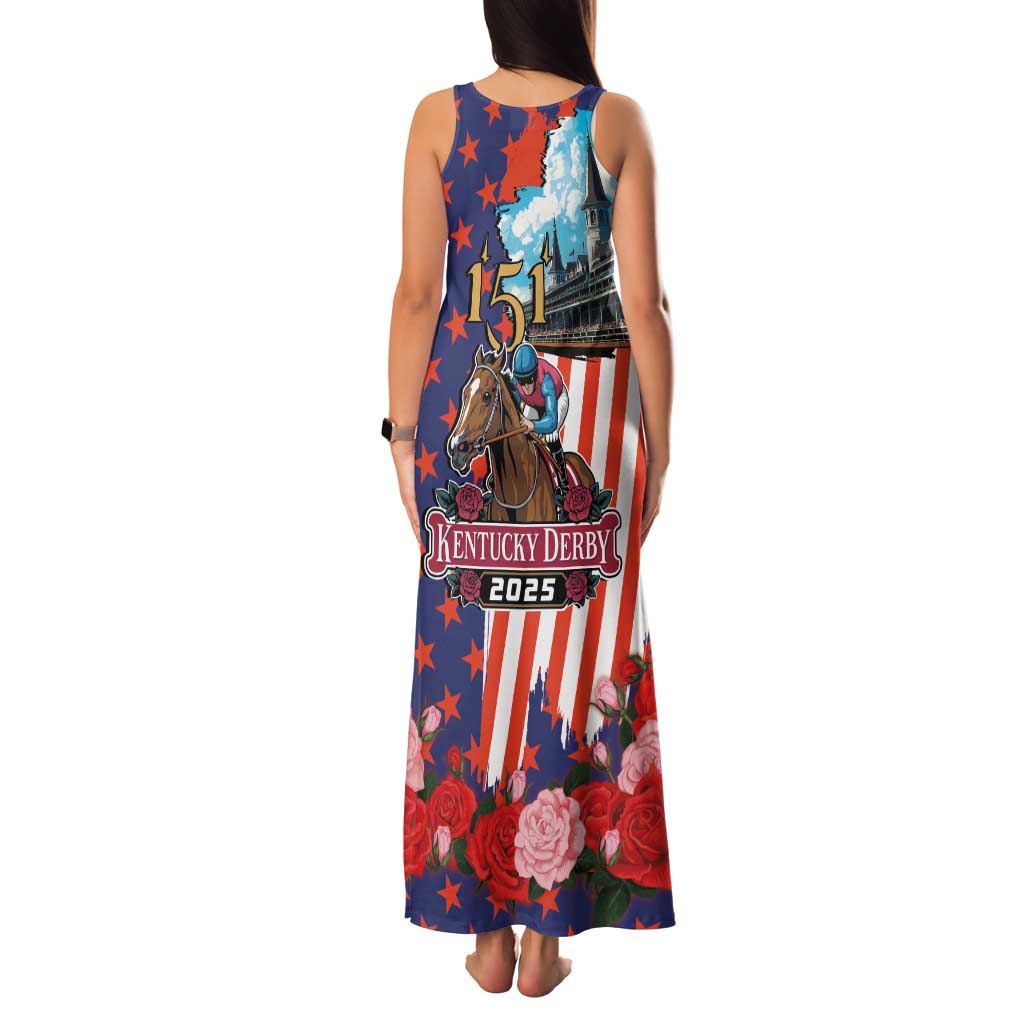 Kentucky Horses Racing 2025 Family Matching Tank Maxi Dress and Hawaiian Shirt Anniversary 151st The Race for the Roses