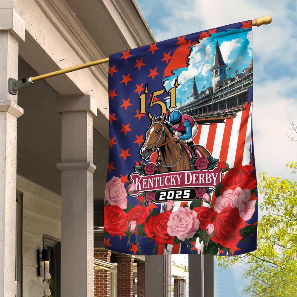 Kentucky Horses Racing 2025 Garden Flag Anniversary 151st The Race for the Roses