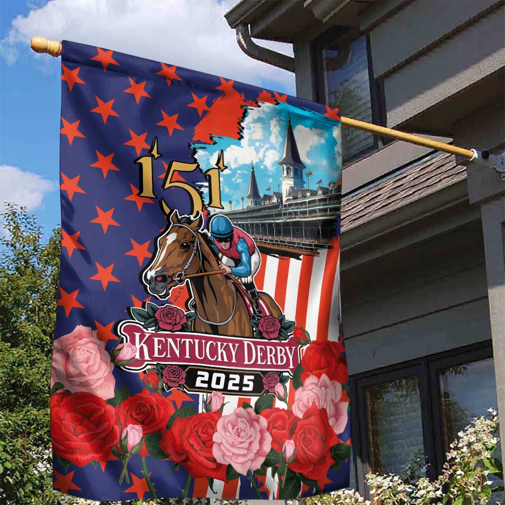 Kentucky Horses Racing 2025 Garden Flag Anniversary 151st The Race for the Roses