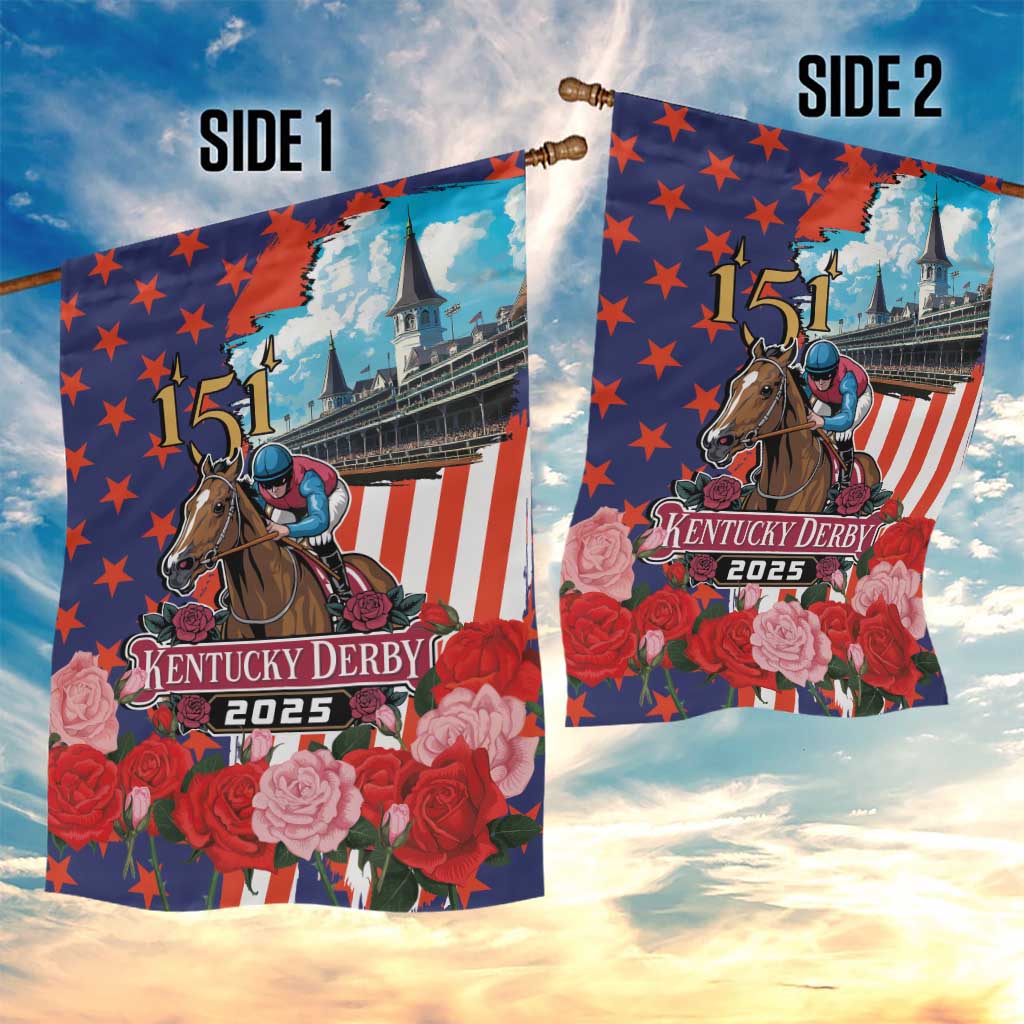 Kentucky Horses Racing 2025 Garden Flag Anniversary 151st The Race for the Roses