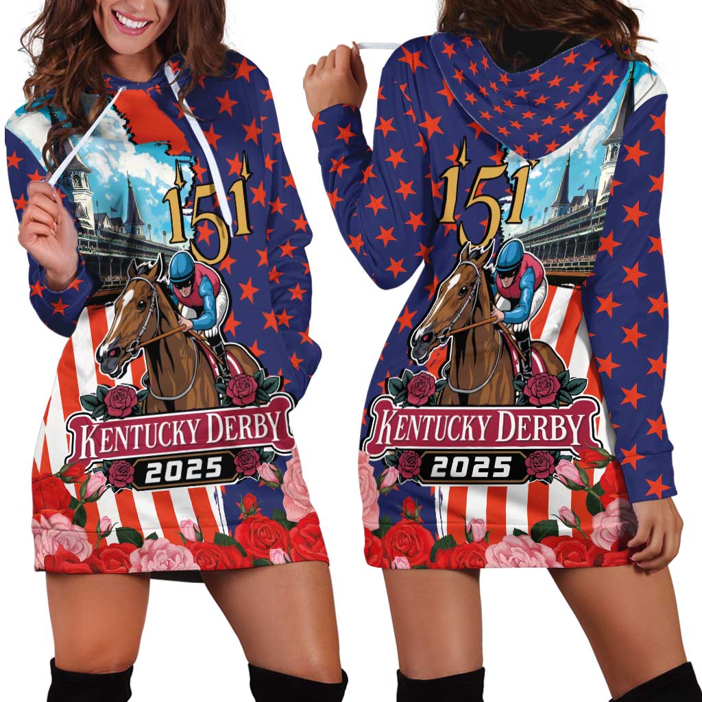 Kentucky Horses Racing 2025 Hoodie Dress Anniversary 151st The Race for the Roses