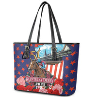 Kentucky Horses Racing 2025 Leather Tote Bag Anniversary 151st The Race for the Roses