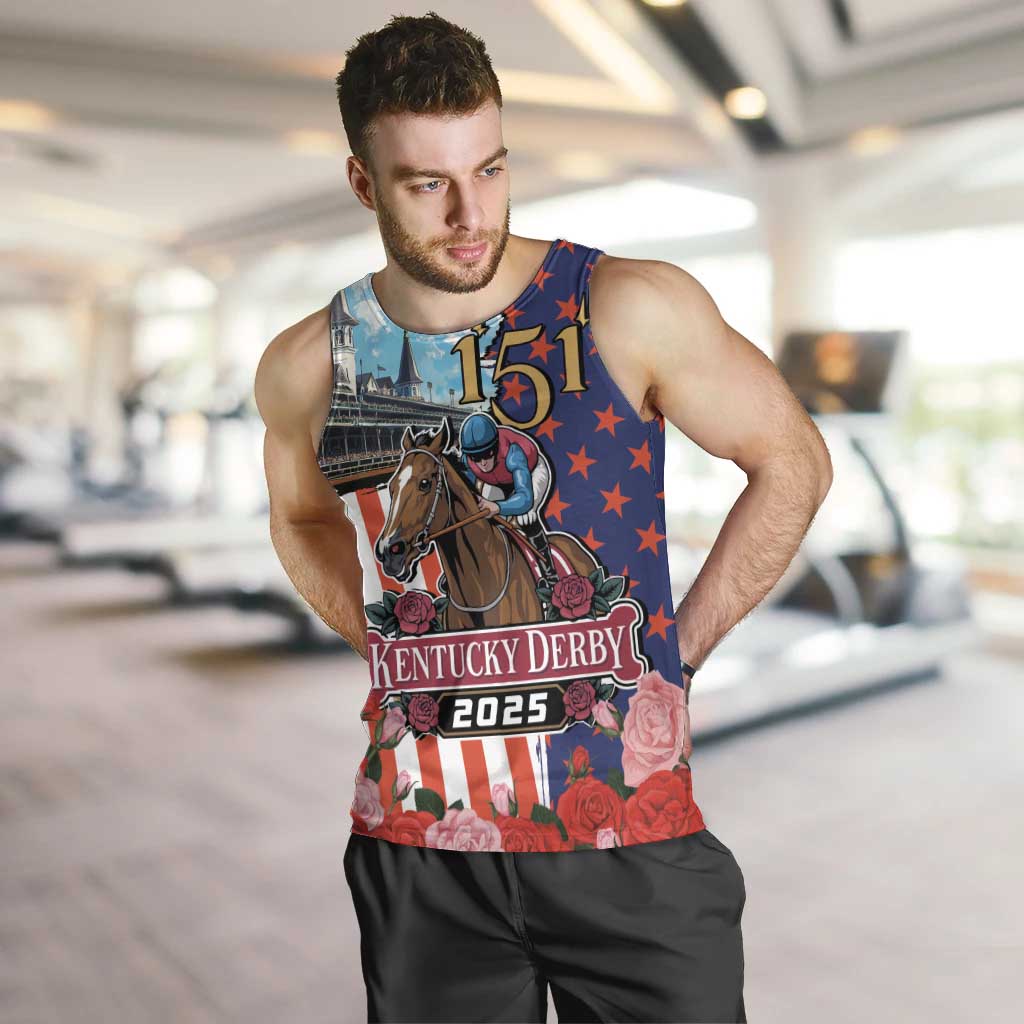 Kentucky Horses Racing 2025 Men Tank Top Anniversary 151st The Race for the Roses