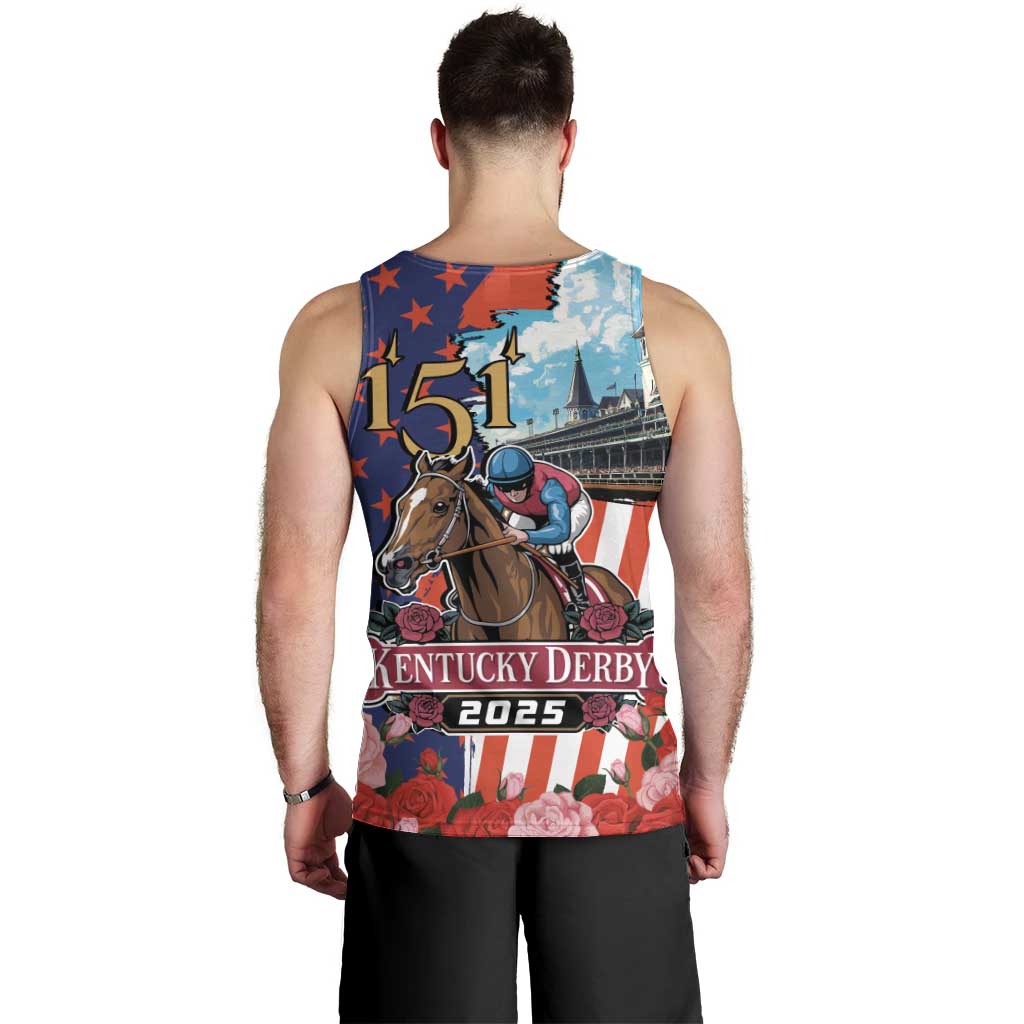 Kentucky Horses Racing 2025 Men Tank Top Anniversary 151st The Race for the Roses