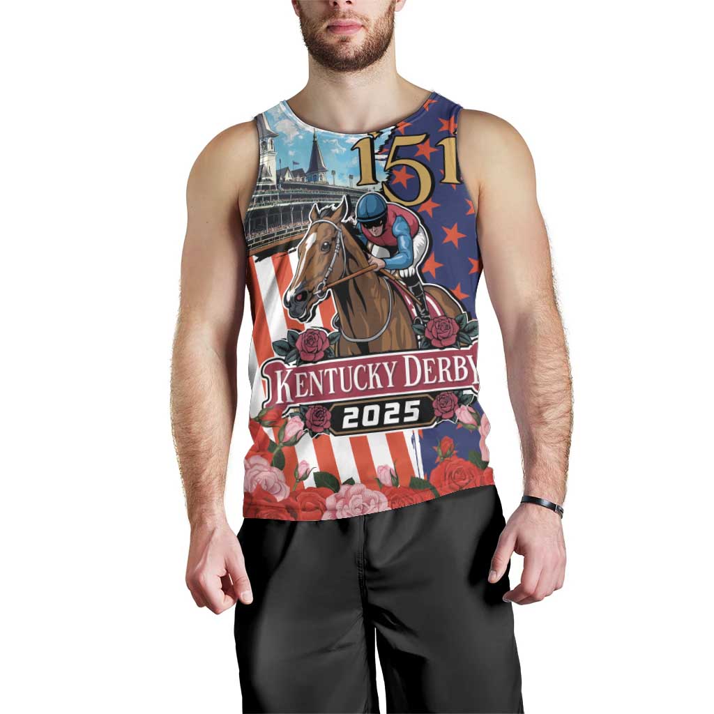 Kentucky Horses Racing 2025 Men Tank Top Anniversary 151st The Race for the Roses