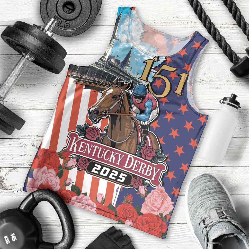 Kentucky Horses Racing 2025 Men Tank Top Anniversary 151st The Race for the Roses
