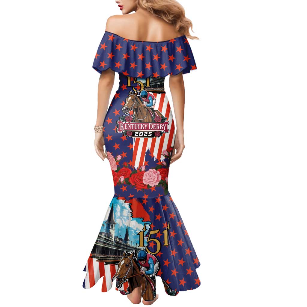 Kentucky Horses Racing 2025 Mermaid Dress Anniversary 151st The Race for the Roses