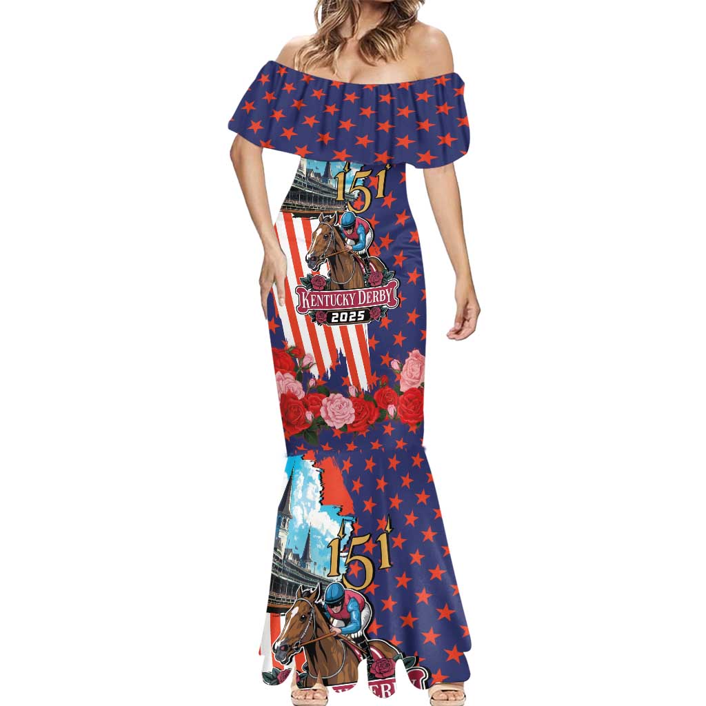 Kentucky Horses Racing 2025 Mermaid Dress Anniversary 151st The Race for the Roses