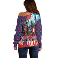 Kentucky Horses Racing 2025 Off Shoulder Sweater Anniversary 151st The Race for the Roses