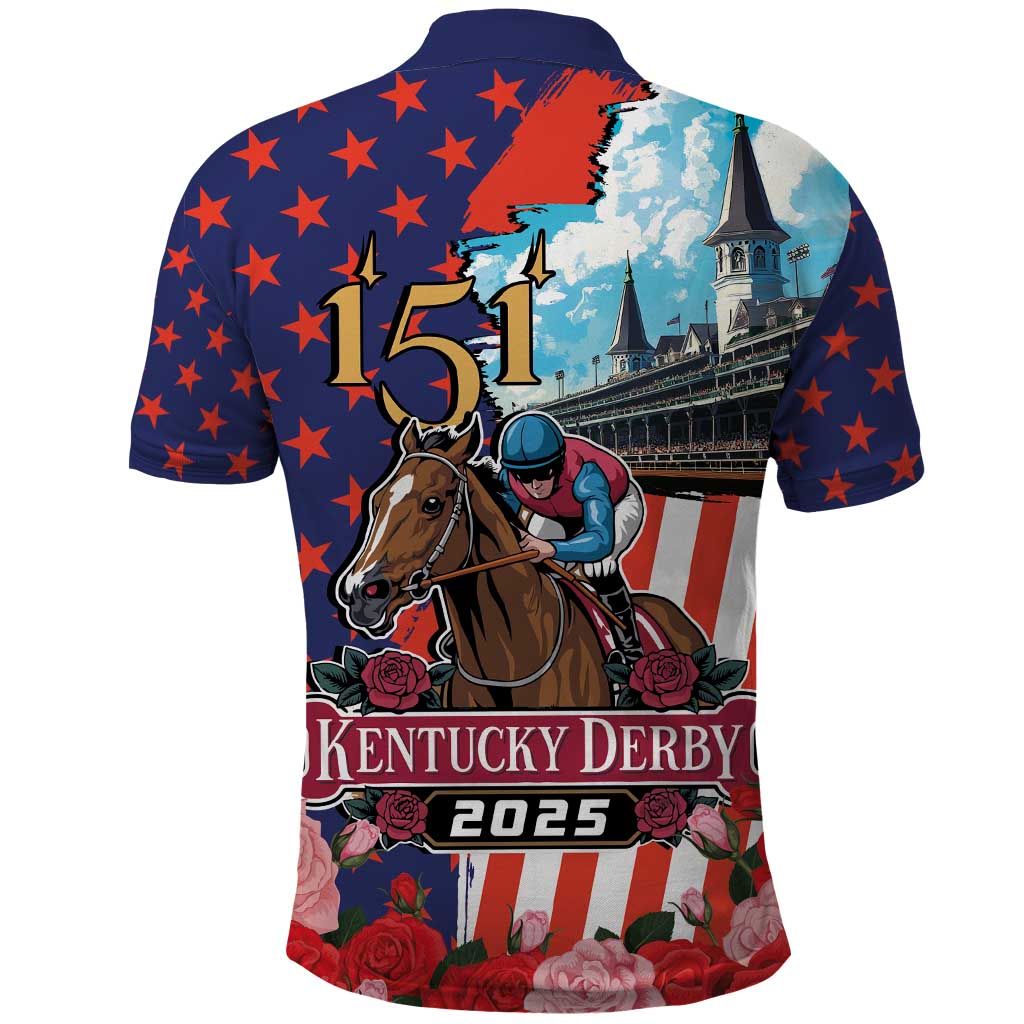 Kentucky Horses Racing 2025 Polo Shirt Anniversary 151st The Race for the Roses