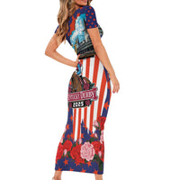 Kentucky Horses Racing 2025 Short Sleeve Bodycon Dress Anniversary 151st The Race for the Roses