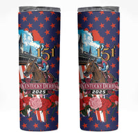 Kentucky Horses Racing 2025 Skinny Tumbler Anniversary 151st The Race for the Roses