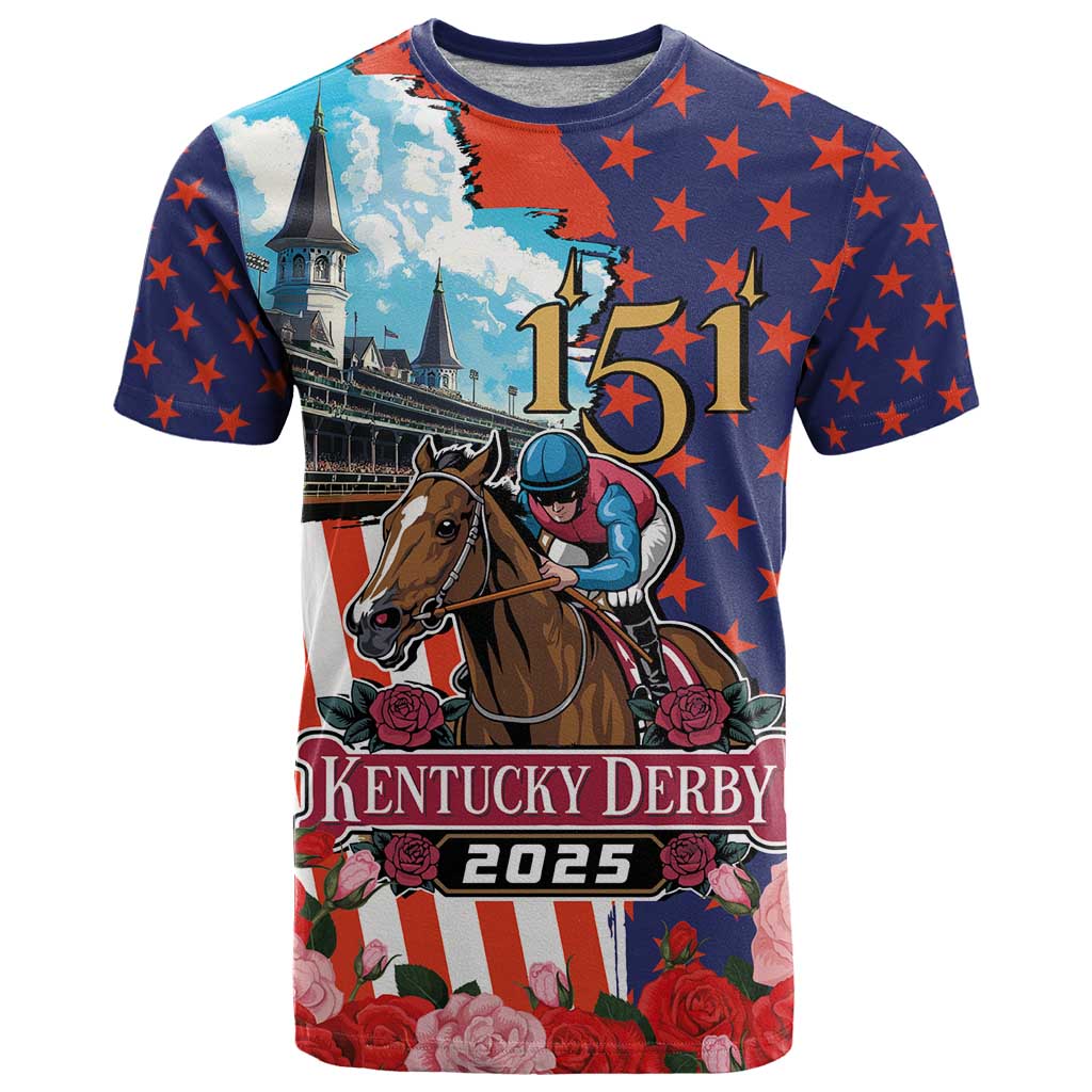 Kentucky Horses Racing 2025 T Shirt Anniversary 151st The Race for the Roses