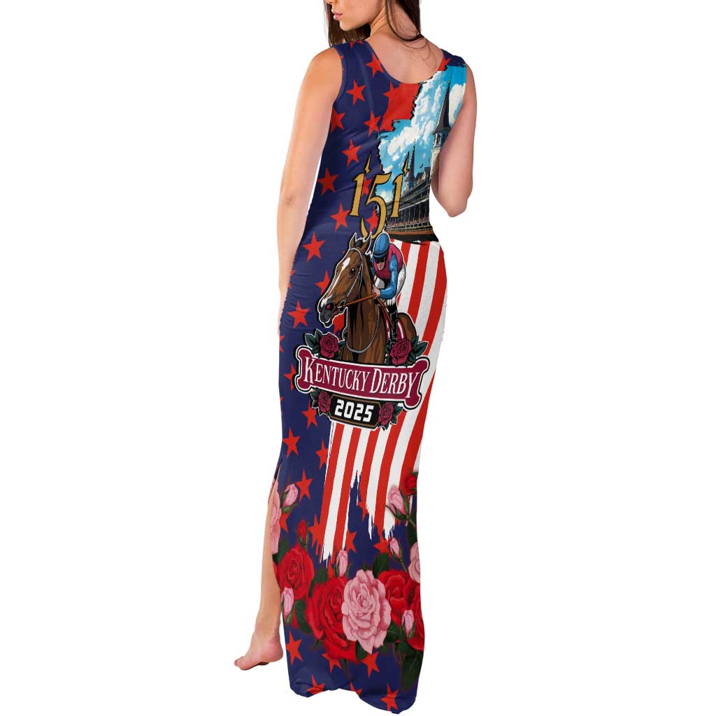 Kentucky Horses Racing 2025 Tank Maxi Dress Anniversary 151st The Race for the Roses
