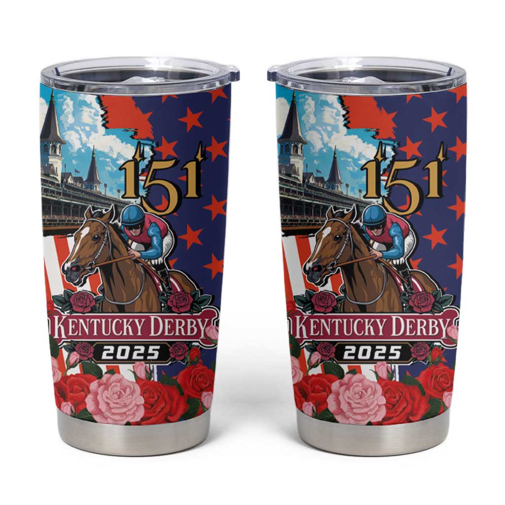 Kentucky Horses Racing 2025 Tumbler Cup Anniversary 151st The Race for the Roses