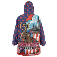 Kentucky Horses Racing 2025 Wearable Blanket Hoodie Anniversary 151st The Race for the Roses