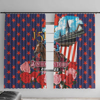 Kentucky Horses Racing 2025 Window Curtain Anniversary 151st The Race for the Roses