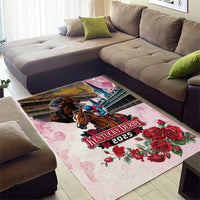 Kentucky Horses Racing 2025 Area Rug Churchill Downs The Race for the Roses