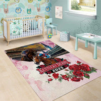 Kentucky Horses Racing 2025 Area Rug Churchill Downs The Race for the Roses