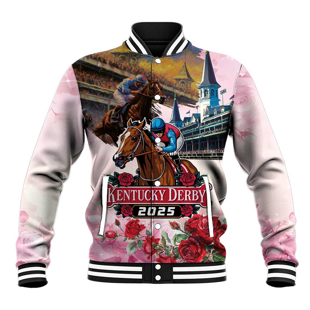 Kentucky Horses Racing 2025 Baseball Jacket Churchill Downs The Race for the Roses