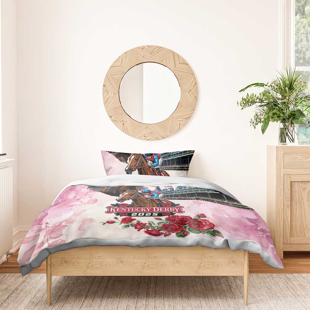 Kentucky Horses Racing 2025 Bedding Set Churchill Downs The Race for the Roses