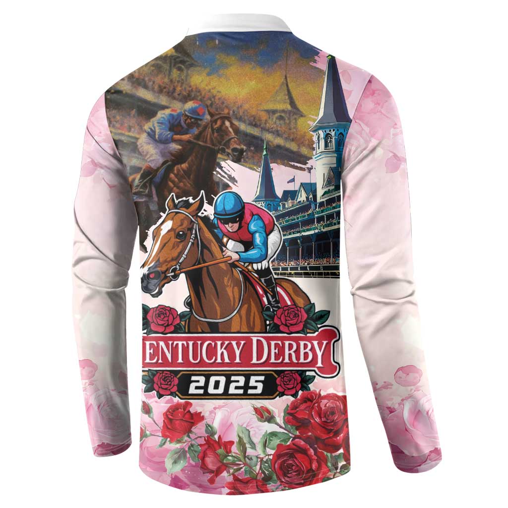 Kentucky Horses Racing 2025 Button Sweatshirt Churchill Downs The Race for the Roses