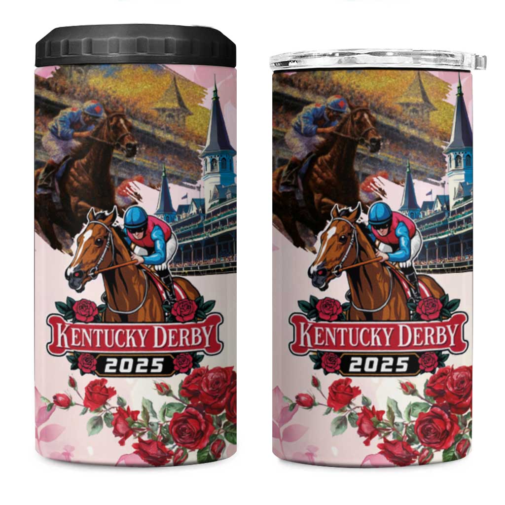 Kentucky Horses Racing 2025 4 in 1 Can Cooler Tumbler Churchill Downs The Race for the Roses