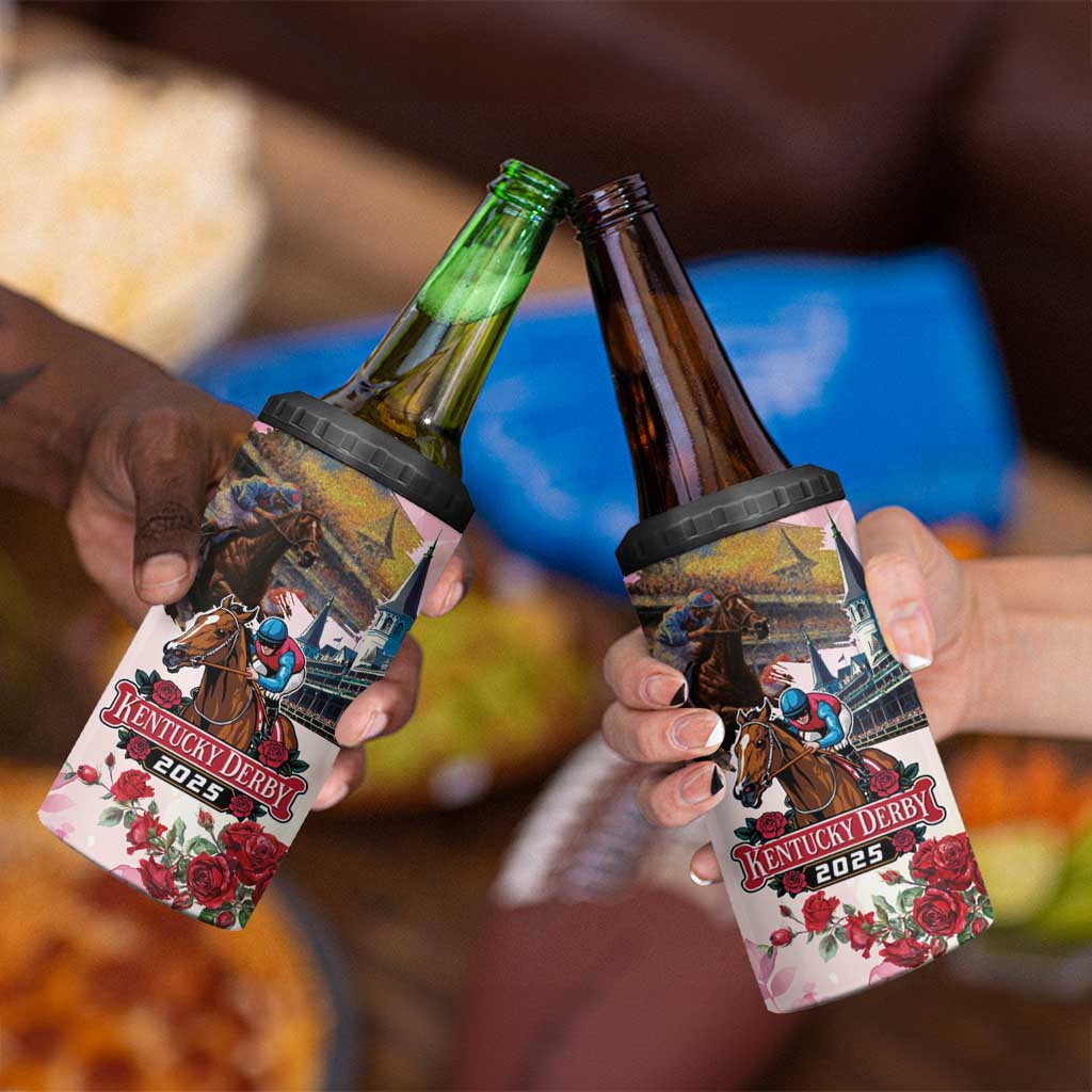 Kentucky Horses Racing 2025 4 in 1 Can Cooler Tumbler Churchill Downs The Race for the Roses