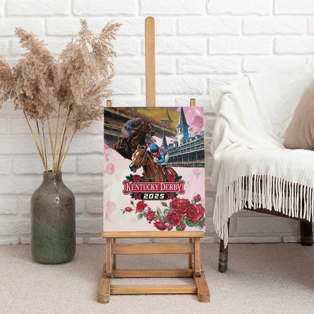 Kentucky Horses Racing 2025 Canvas Wall Art Churchill Downs The Race for the Roses