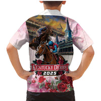 Kentucky Horses Racing 2025 Family Matching Mermaid Dress and Hawaiian Shirt Churchill Downs The Race for the Roses