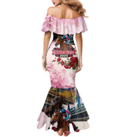 Kentucky Horses Racing 2025 Family Matching Mermaid Dress and Hawaiian Shirt Churchill Downs The Race for the Roses