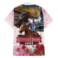 Kentucky Horses Racing 2025 Family Matching Off The Shoulder Long Sleeve Dress and Hawaiian Shirt Churchill Downs The Race for the Roses