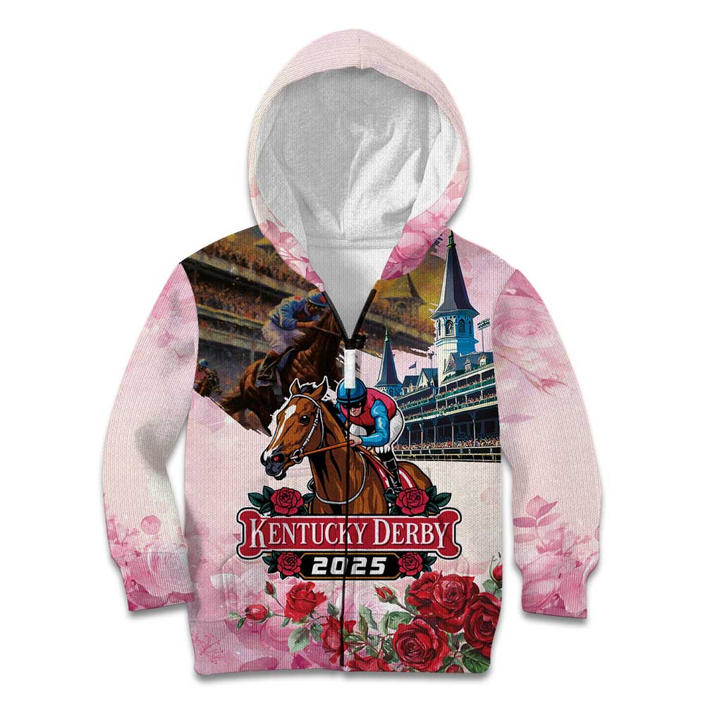 Kentucky Horses Racing 2025 Kid Hoodie Churchill Downs The Race for the Roses