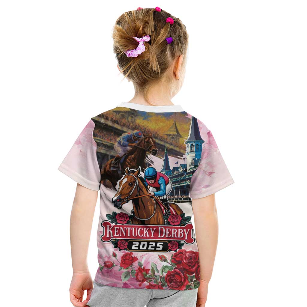 Kentucky Horses Racing 2025 Kid T Shirt Churchill Downs The Race for the Roses