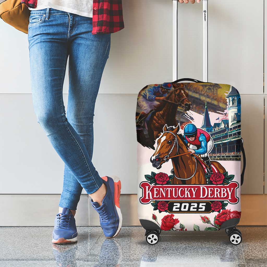 Kentucky Horses Racing 2025 Luggage Cover Churchill Downs The Race for the Roses