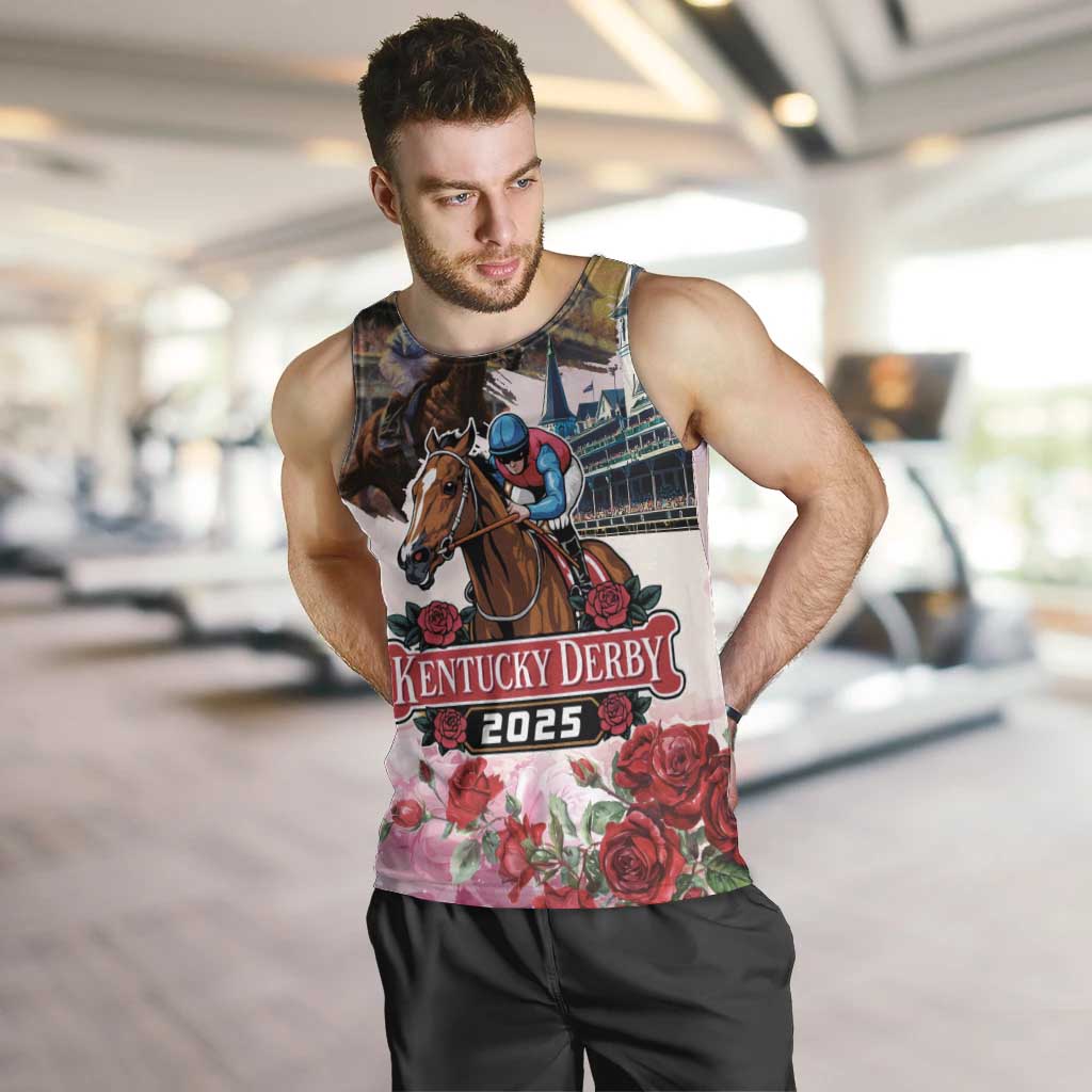 Kentucky Horses Racing 2025 Men Tank Top Churchill Downs The Race for the Roses